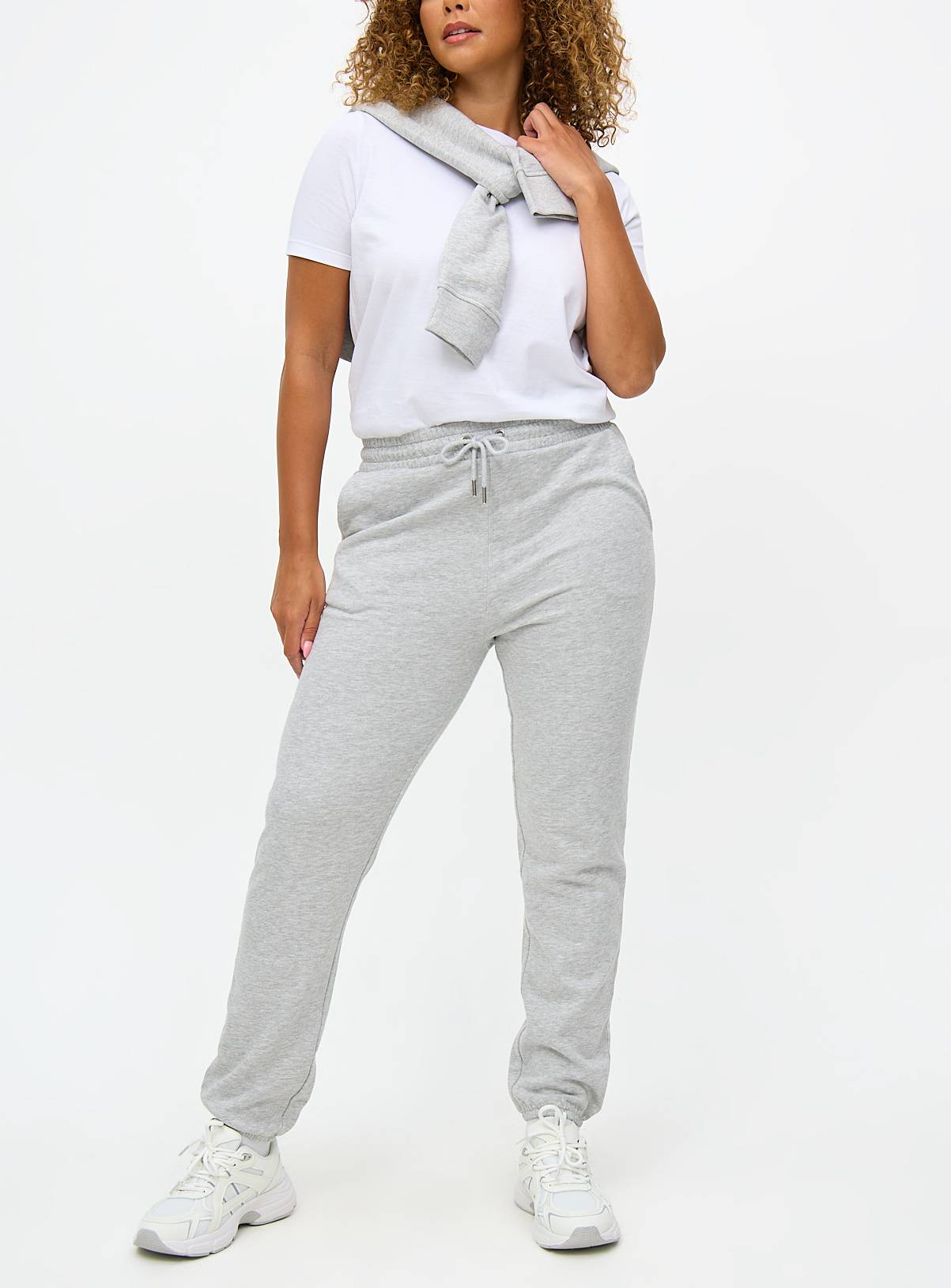 Grey Marl and Navy Joggers 2 Pack S - Image 2